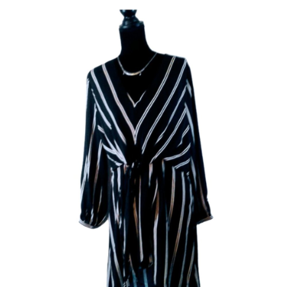 #C54 Women’s Summer Dress Blouse With Tie Belt - Picture 6 of 7